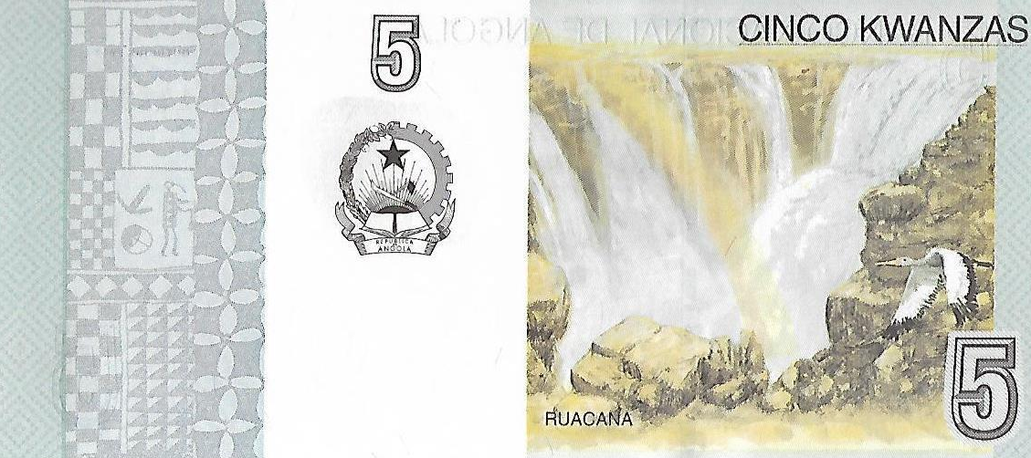 P151A Angola 5 Kwanzas Year 2016