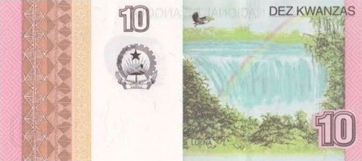 P151B Angola 10 Kwanzas Year 2016