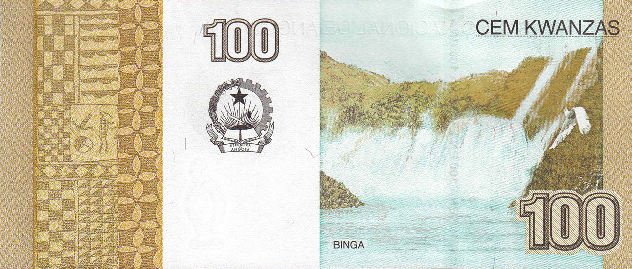 P153b Angola 100 Kwanzas Year 2012/2017