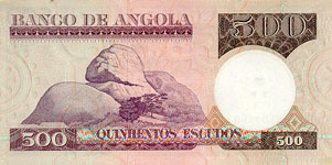 P107 Angola 500 Escudos Year 1973