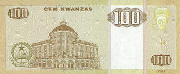 P147a Angola 100 Kwanzas Year 1999