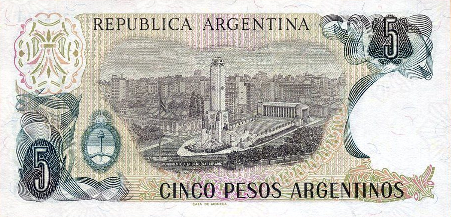 P312 Argentina 5 Pesos Year ND