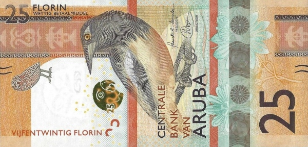 PN22a Aruba 25 Florin Year 2019