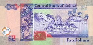 P60a Belize 2 Dollar Year 1999