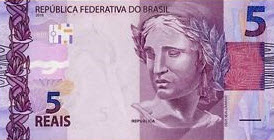 P253 Brasil 5 Reais Year 2010 (2013)