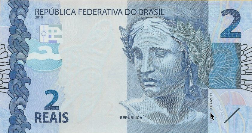 P252d Brazil 2 Reais Year 2019