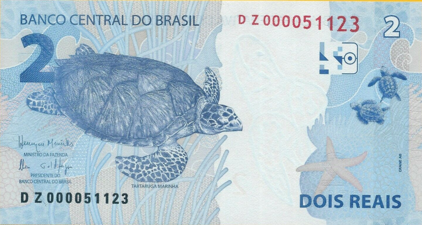 P252d Brazil 2 Reais Year 2019