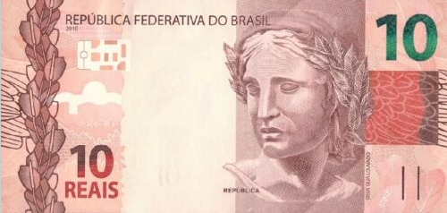 P254d Brazil 10 Reais Year 2019