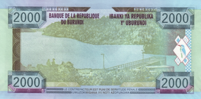 (00037) Burundi P47 - 2000 Francs (2008)
