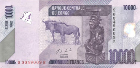 P103b Congo Dem. Rep. 10000 Francs Year 2013