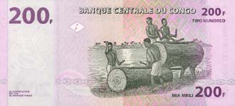 P 99 Congo Dem. Rep. 200 Francs Year 2007