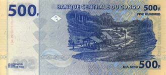 P 96 Congo Dem. Rep. 500 Francs Year 2002