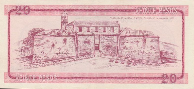 PFX 5 Cuba 20 Pesos Year ND (1985)