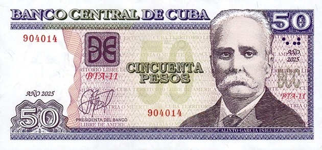 P123n Cuba - 50 Pesos (2025)
