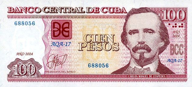 P129m Cuba - 100 Pesos (2024)