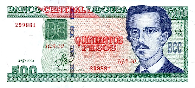PN131g Cuba -500 Pesos (2024)