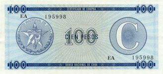 PFX25 Cuba 100 Pesos Year nd