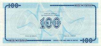 PFX25 Cuba 100 Pesos Year nd