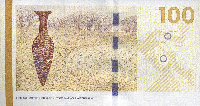 P66 Denmark 100 Kronur Year 2010