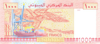 P42 Djibouti 1000 Francs Year 2005