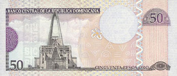 P170 Dominican Republic 50 Pesos Oro Year 2003
