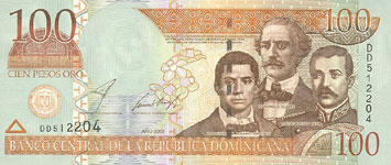 P171c Dominican Republic 100 Pesos Oro Year 2003