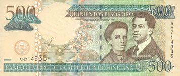 P172b Dominican Republic 500 Pesos Oro Year 2003