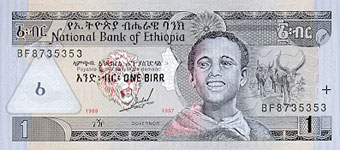 P46d/ Ethiopia 1 Birr Year 2006