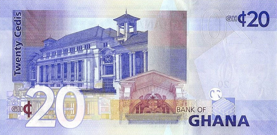 P40f Ghana 20 Cedis Year 2015