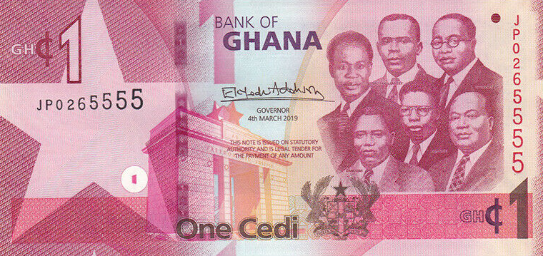 P45 Ghana 1 Cedi Year 2019