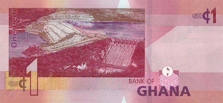 P45 Ghana 1 Cedi Year 2019