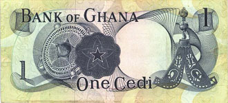 P10c/ Ghana 1 Cedi Year 1970