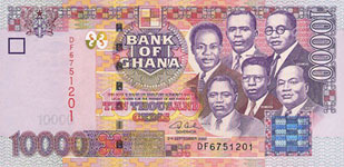P35a Ghana 10.000 Cedis Year 2002