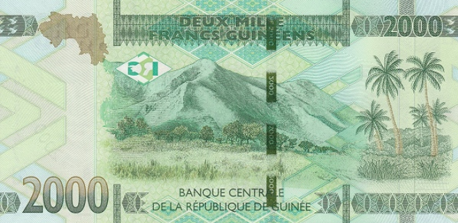 P48Aa Guinea 2000 Francs Year 2018