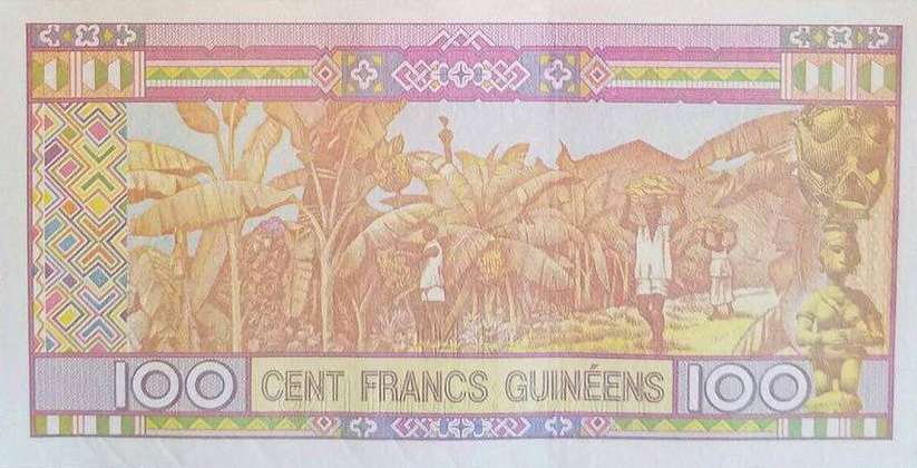 P47A Guinea 100 Francs Year 2015