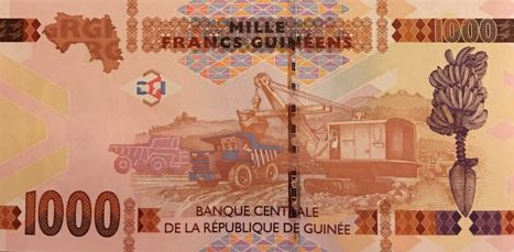 P48b Guinea 1000 Francs Year 2017