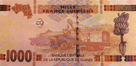 P48 Guinea 1000 Francs Year 2015