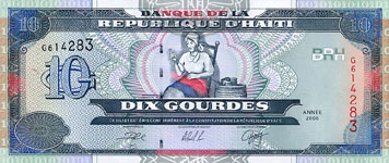 P265 Haiti 10 Gourdes Year 2000