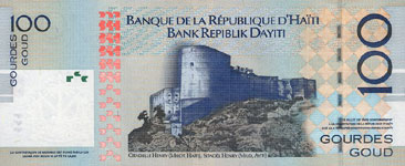 P275a  Haiti 100 Gourdes Year 2004