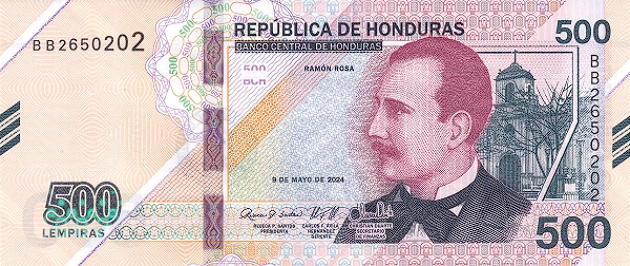 PN113b Honduras - 500 Lempiras (2024)