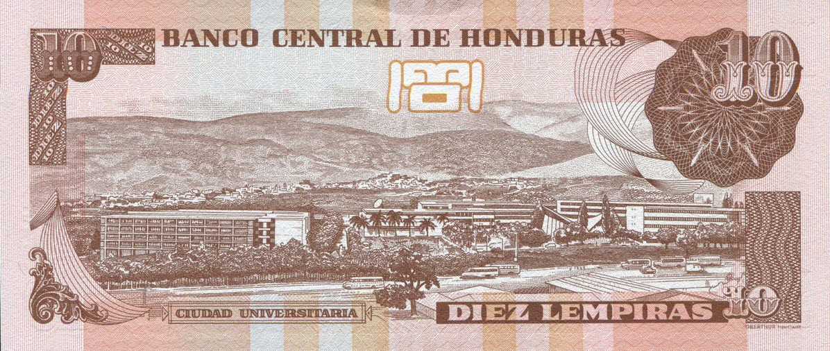 P 99 Honduras 10 Lempiras Year 2012