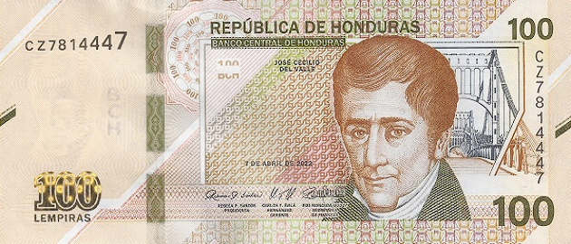 PN112a Honduras - 100 Lempiras (2022)