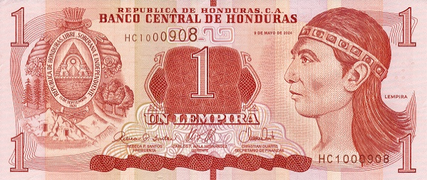 PN 96f Honduras - 1 Lempira (2024)