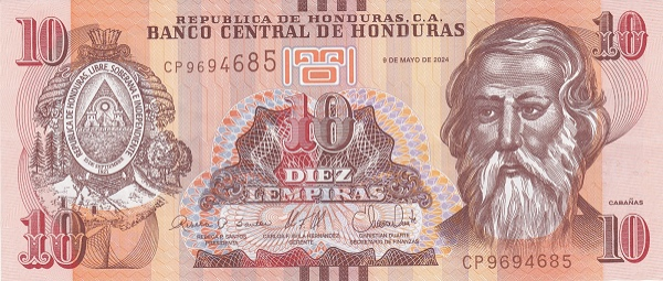 PN 99f Honduras - 10 Lempiras (2024)