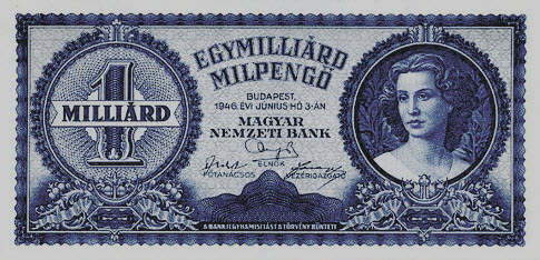 P131 Hungary 1 Miljard Pengo Year 1946 XF
