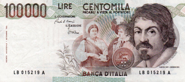 P110a Italy 100.000 Lire Year 1983