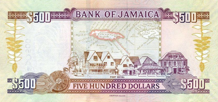 P85k Jamaica 500 Dollars Year 2017