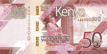 P52a Kenya 50 Shillingi Year 2019