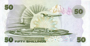 P22 Kenya 50 Shillings Year 1985/1986/1987