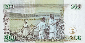 P46 Kenya 200 Shillings Year 2003